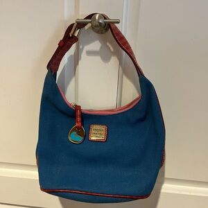 Dooney & Bourke Blue and Red Shoulder Bag